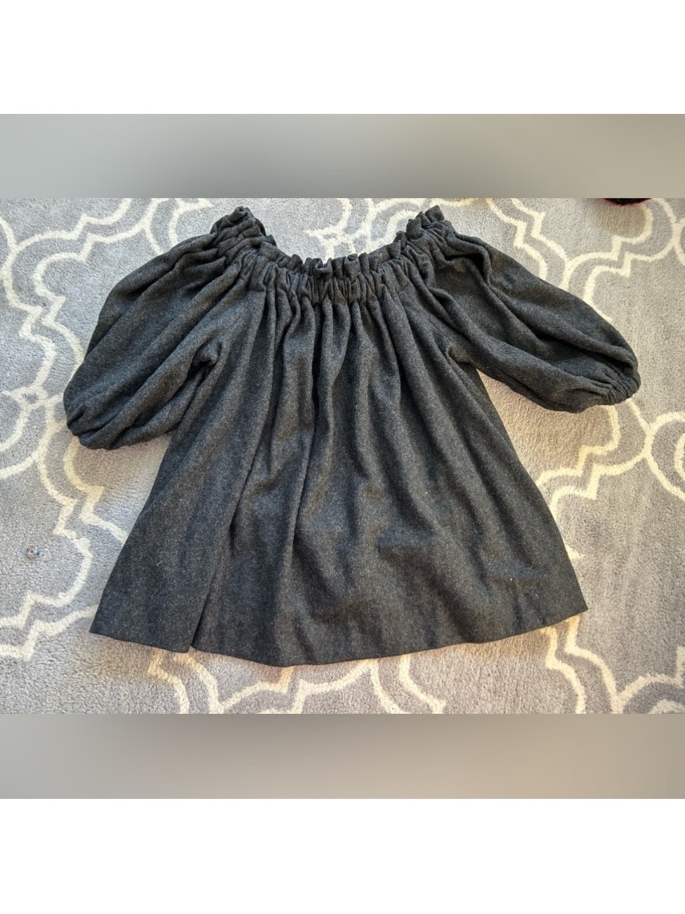 Greta Constantine Wool Oversized Short Sleeve Top Size 4-6